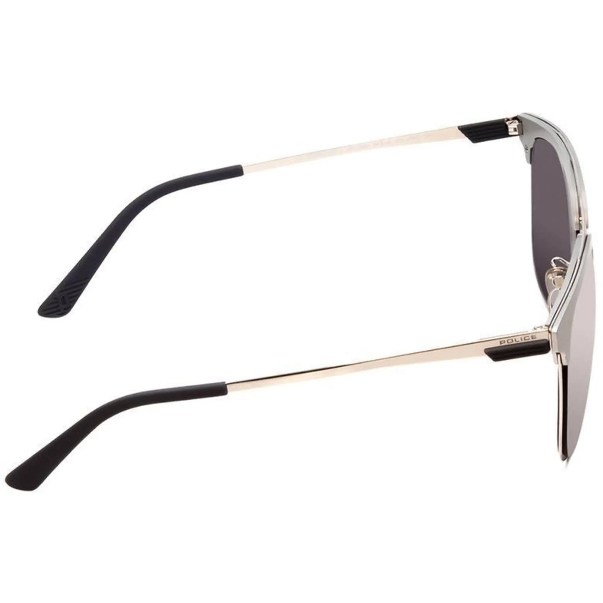 Police Men's Sunglasses - Shiny Palladium Metal Square Frame | POLICE SPL569V 579X