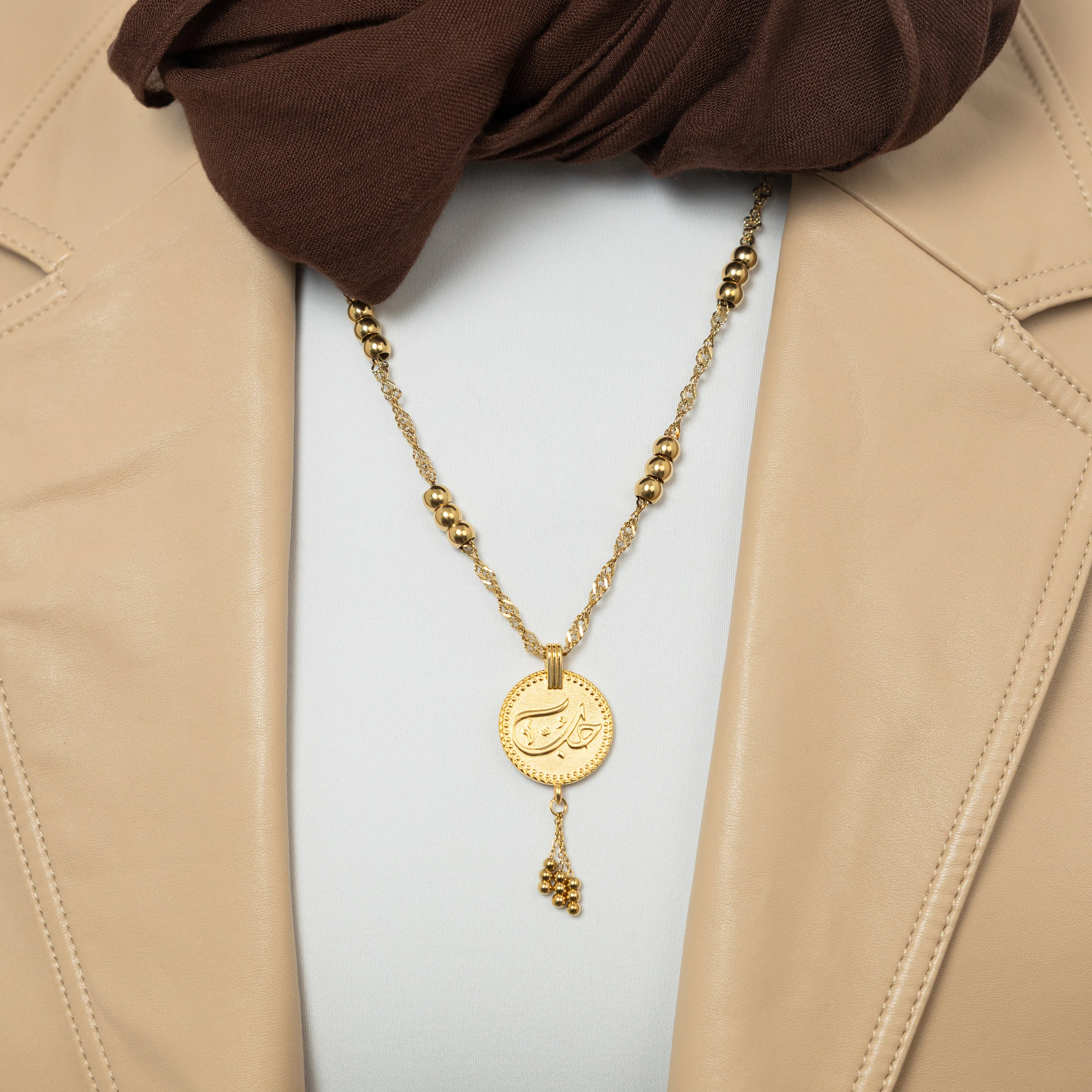 "Love" Vintage Coin Necklace