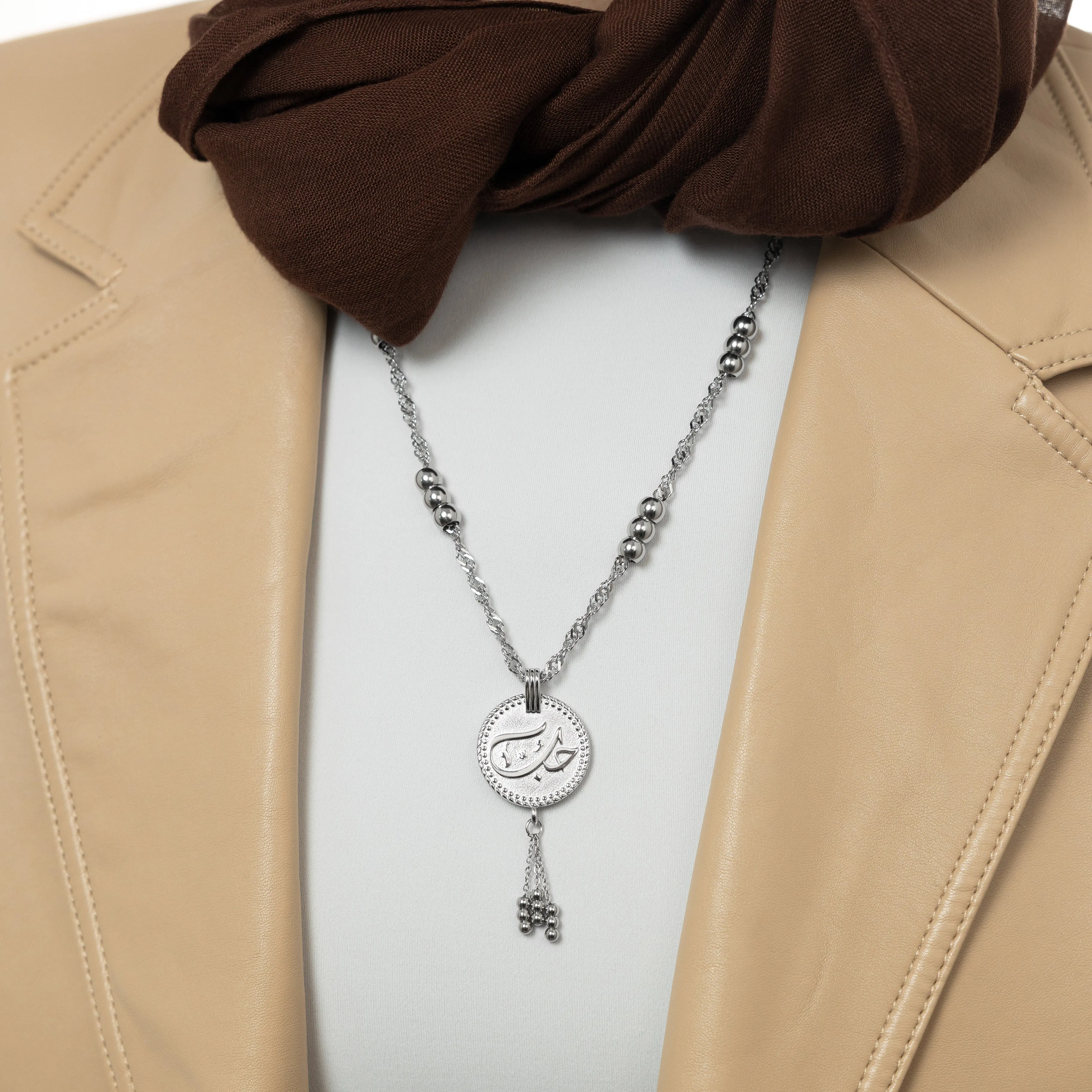 "Love" Vintage Coin Necklace