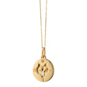 "Wild" Wolf 18K Gold Intaglio Charm