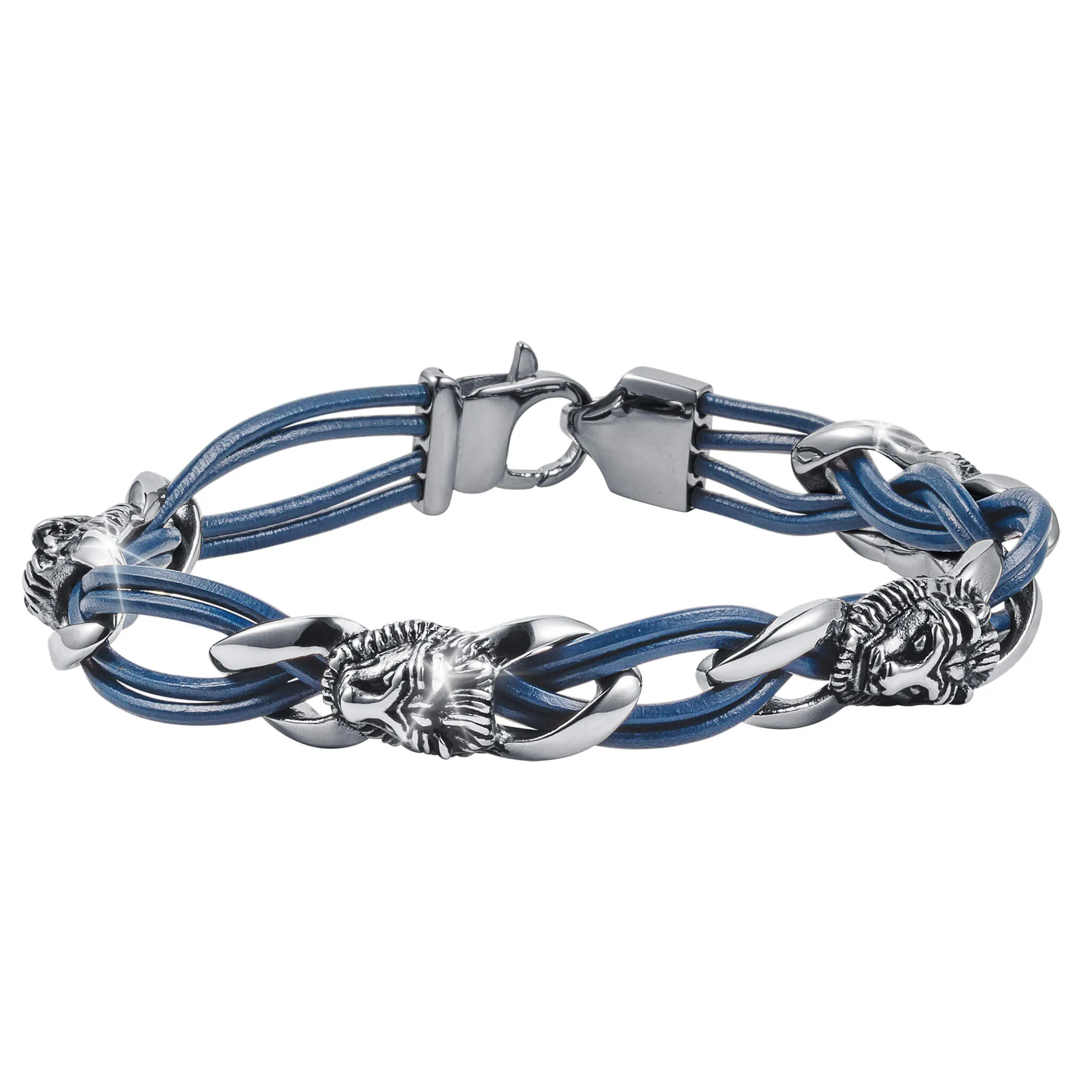 Roaring Steel Leather Bracelet