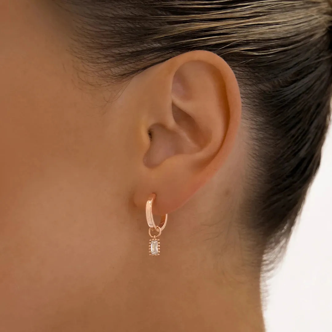 Rose Gold Earring Charm