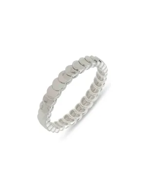 Silver Disc Chain Bracelet