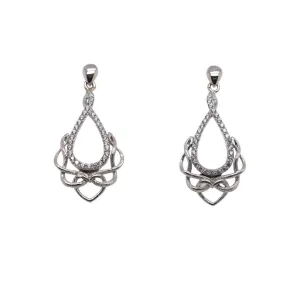 Silver Love's Chalice Post Earrings