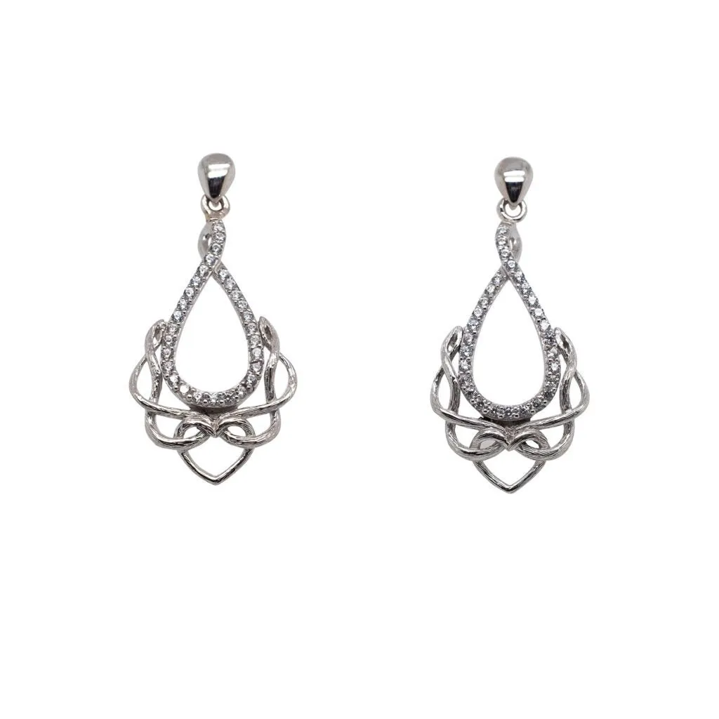 Silver Love's Chalice Post Earrings