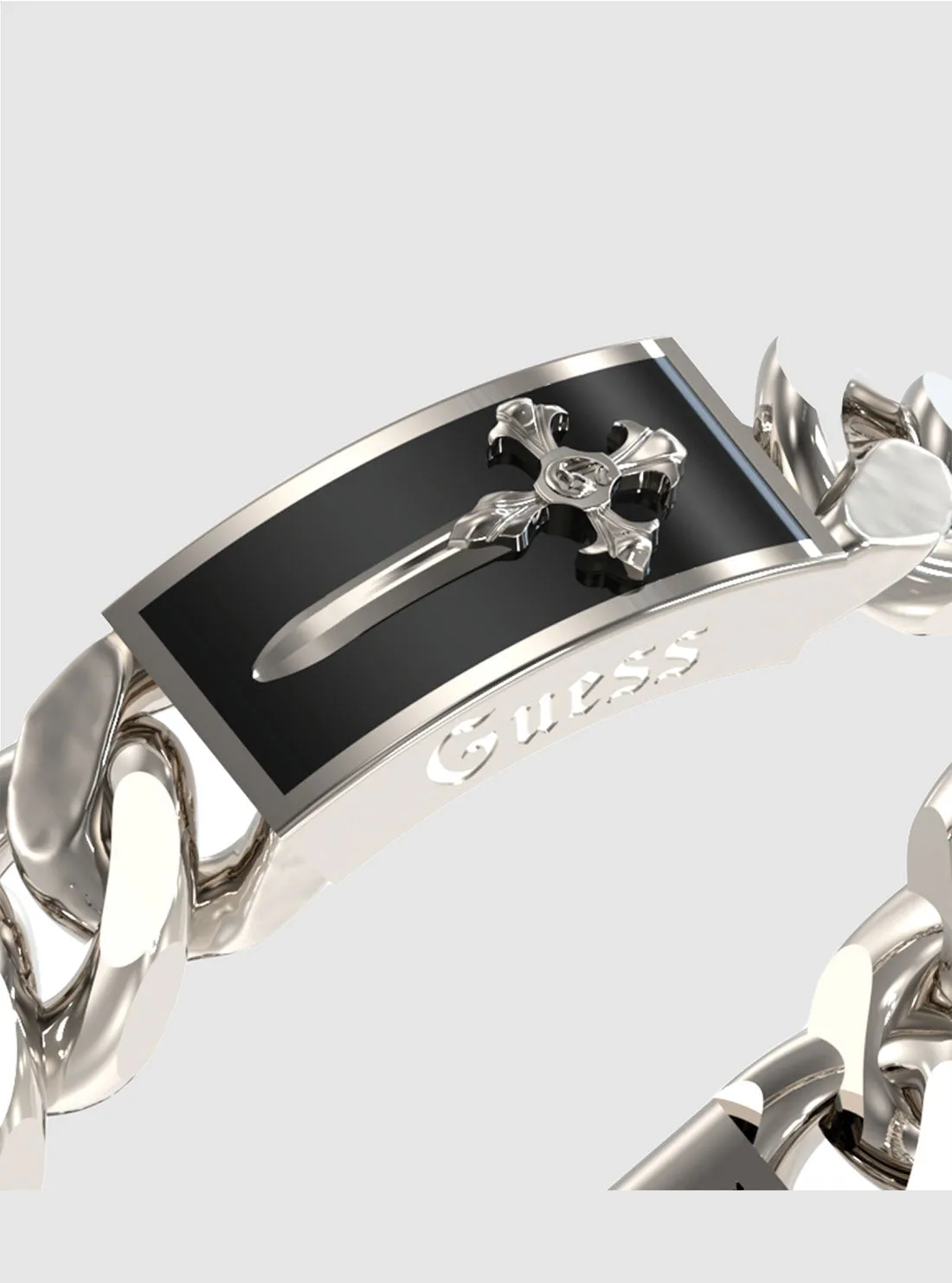Silver Thick Chain Bracelet