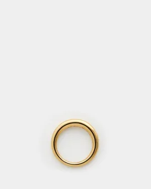 Snake Ring Thin Polished Gold