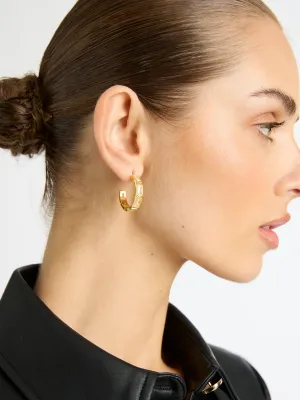 SPARKLE HOOP EARRINGS