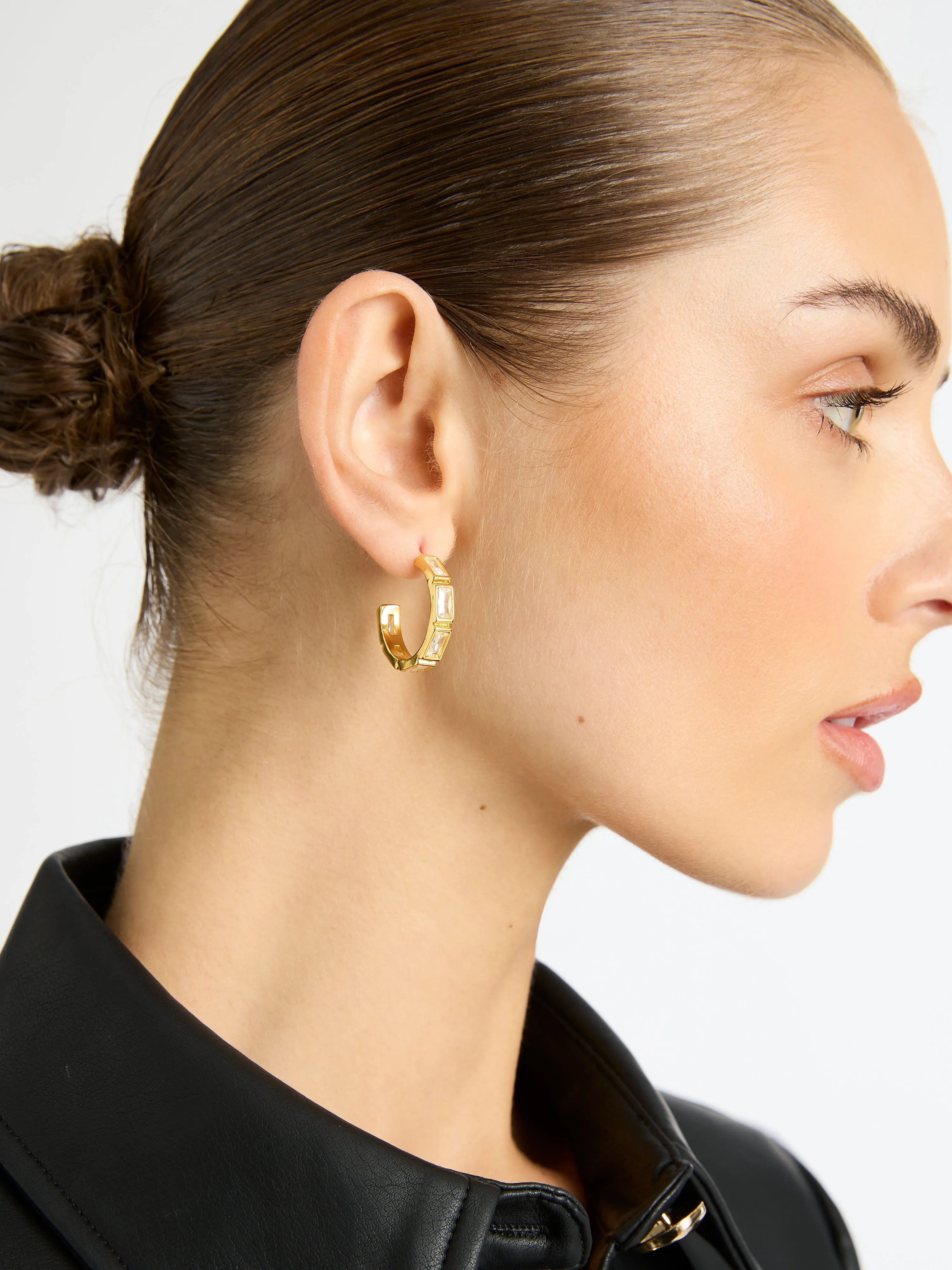 SPARKLE HOOP EARRINGS