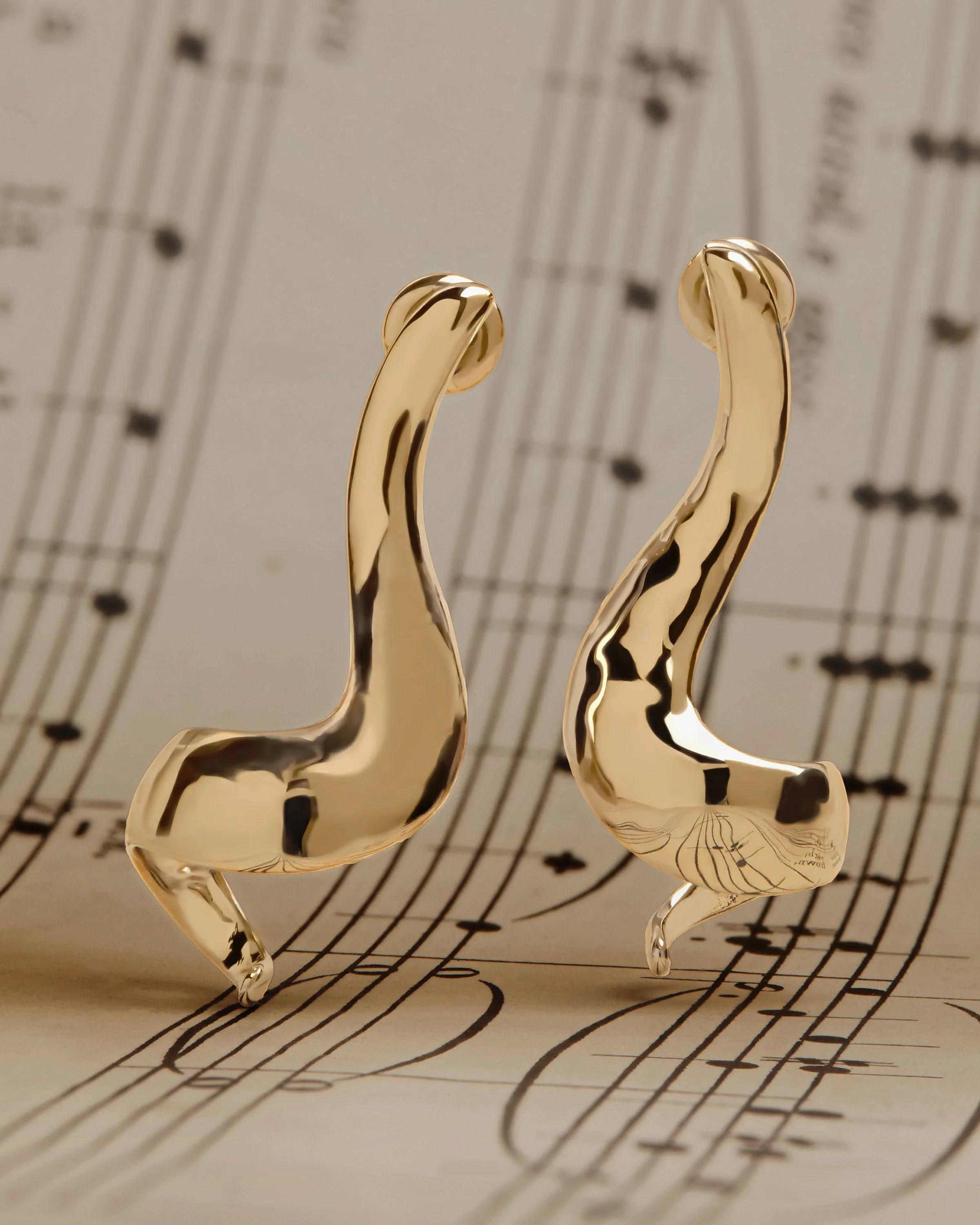 St James Earrings - 22 Carat Gold Gilded