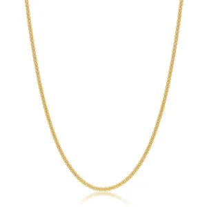 Sterling Silver 1.8mm Popcorn Chain - Gold Plated