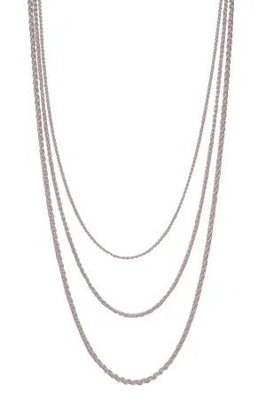 Sterling Silver Spiga Wheat Link Chain