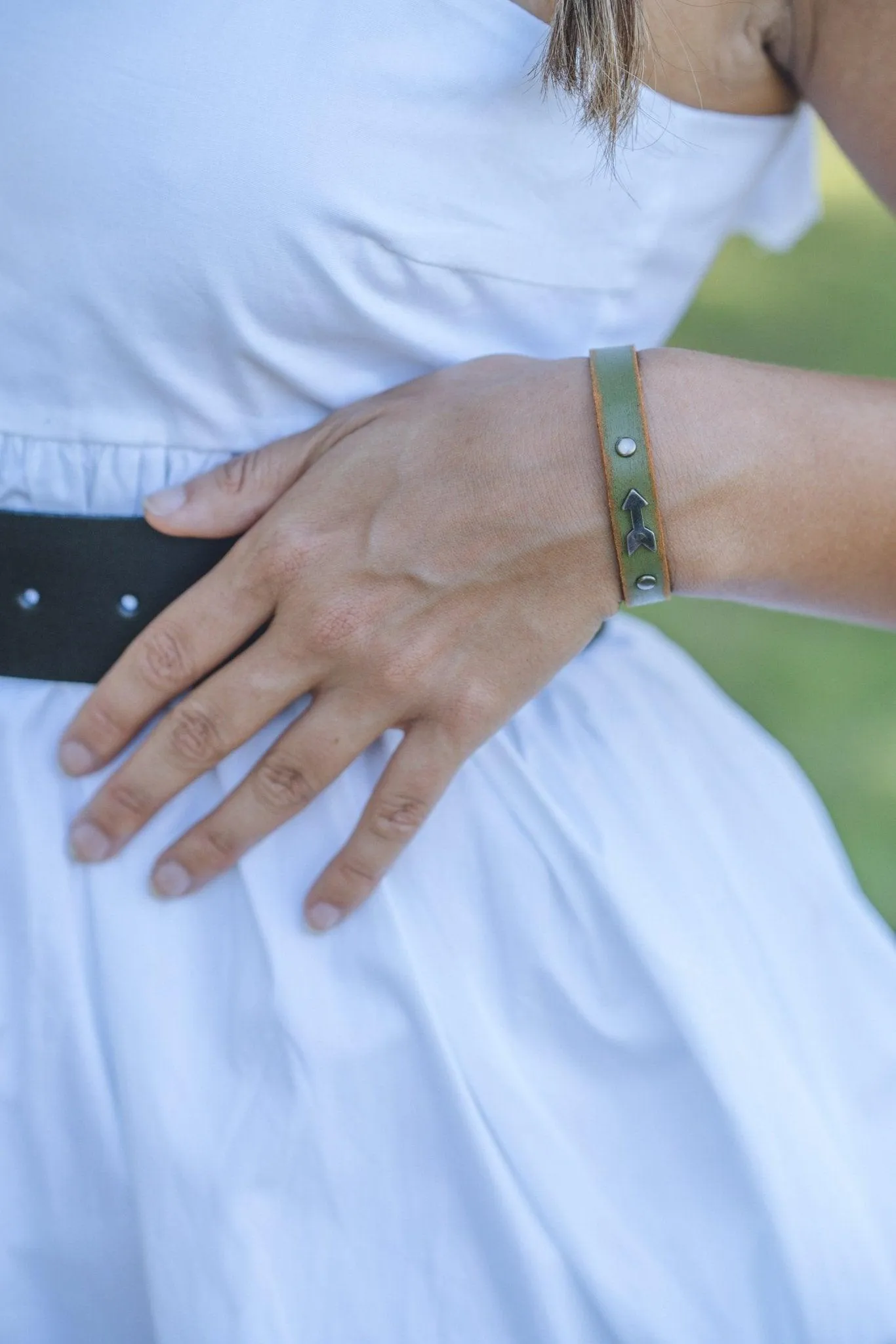 The Mini Arrow Leather Bracelet