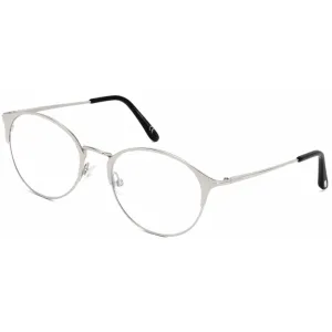 Tom Ford Men's Eyeglasses - Full Rim Shiny Palladium Round Shape Frame | FT5541-B 016