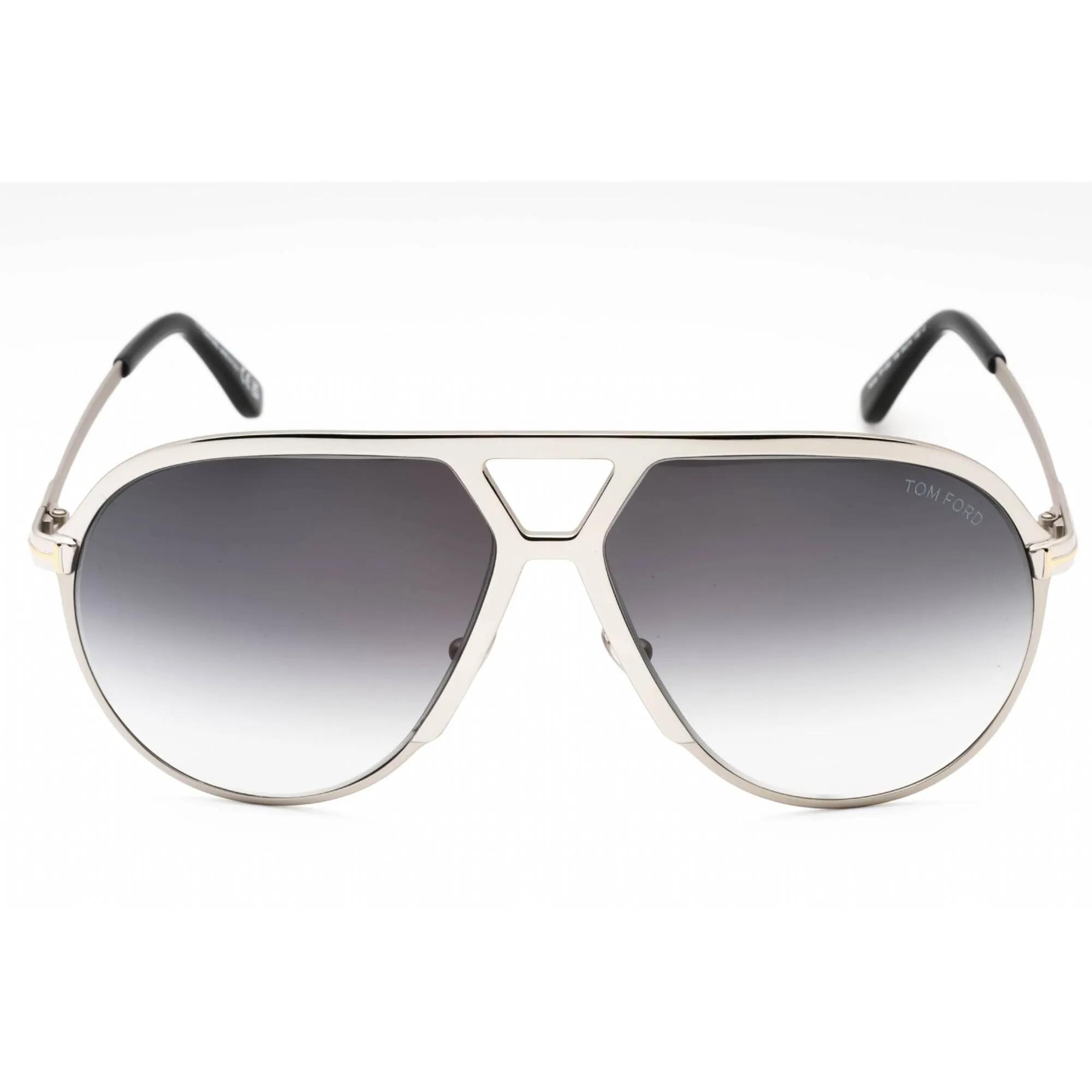 Tom Ford Men's Sunglasses - Shiny Palladium Metal Aviator Full Rim Frame | FT1060 16B