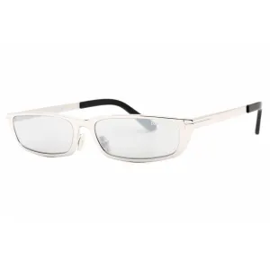 Tom Ford Unisex Sunglasses - Full Rim Shiny Palladium Metal Rectangular | FT1059 16C