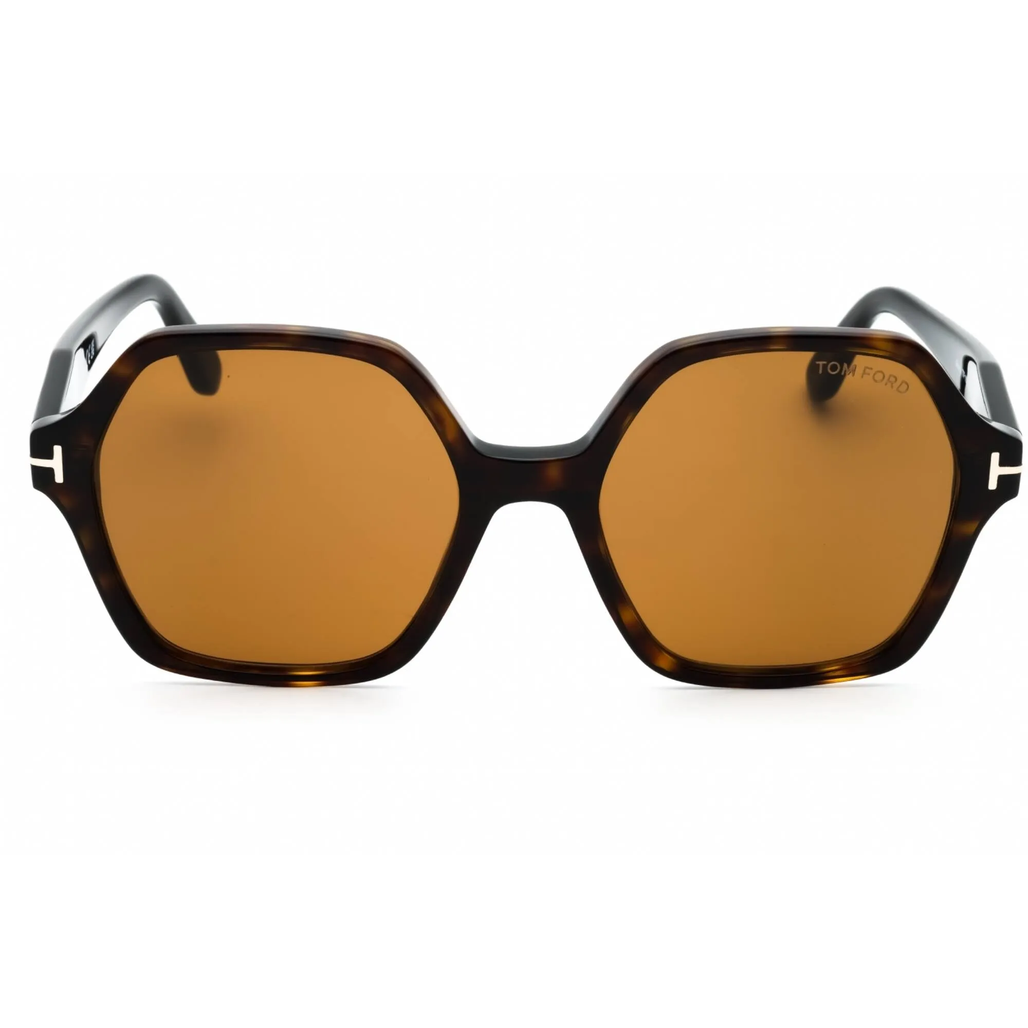 Tom Ford Women's Sunglasses - Dark Havana Acetate Geometric Shape Frame | FT1032 52E
