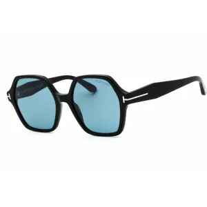 Tom Ford Women's Sunglasses - Shiny Black Acetate Geometric Shape Frame | FT1032 01A