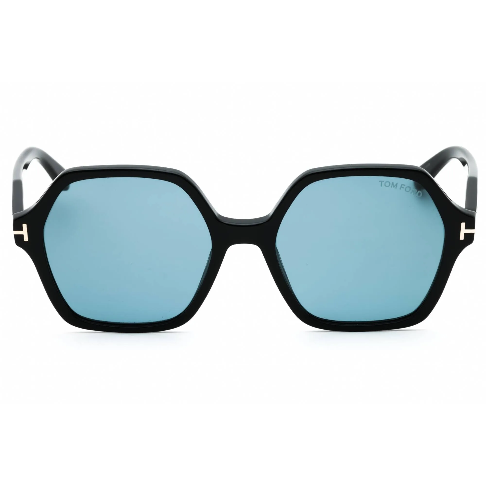 Tom Ford Women's Sunglasses - Shiny Black Acetate Geometric Shape Frame | FT1032 01A