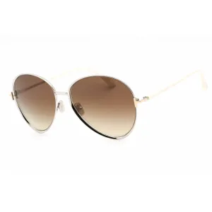 Tom Ford Women's Sunglasses - Shiny Palladium Frame Brown Mirror Lens | FT1028 16G