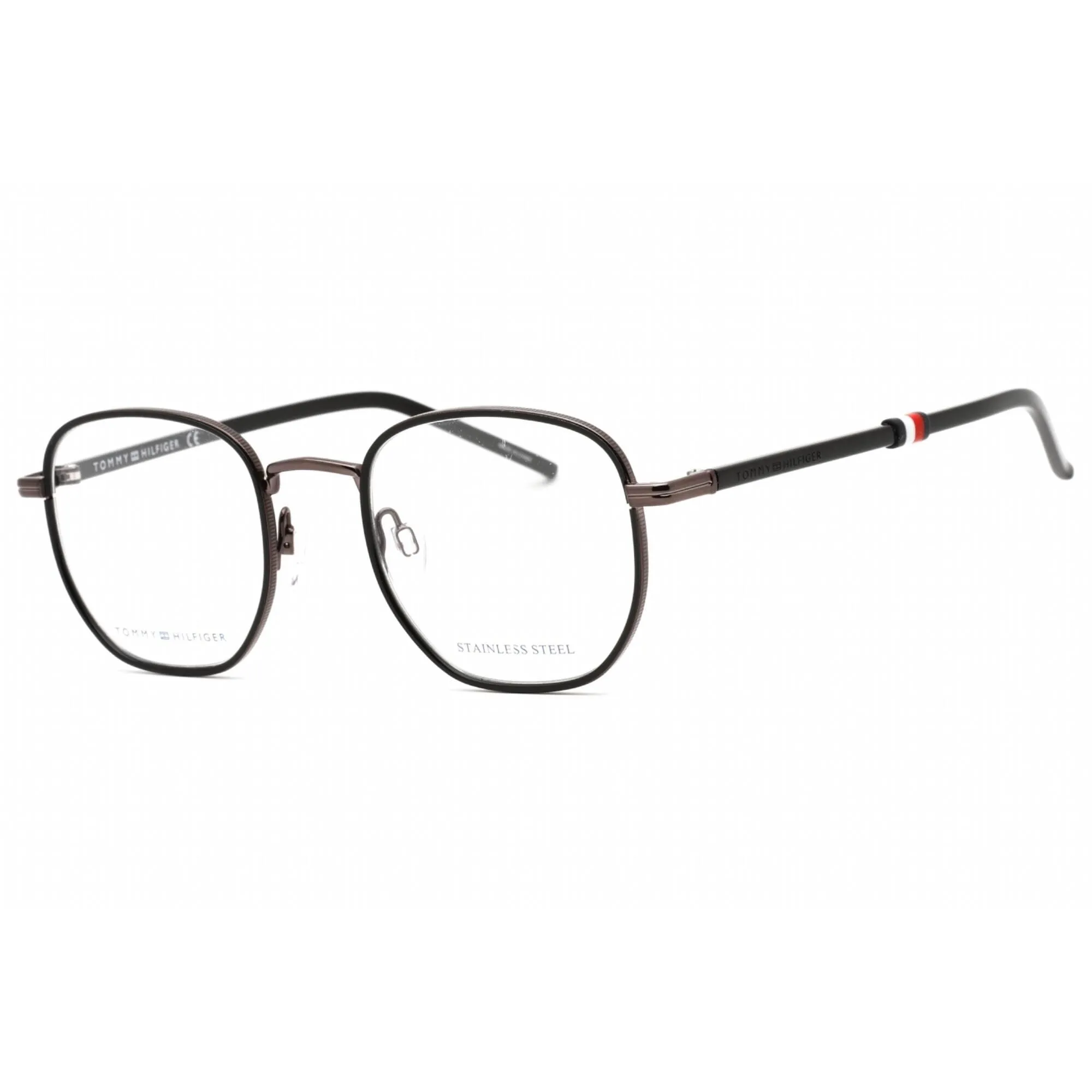 Tommy Hilfiger Men's Eyeglasses - Dark Ruthenium Black Metal Frame | TH 1686 0V81 00