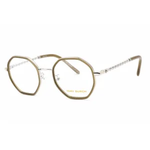 Tory Burch Women's Eyeglasses - Milky Olive Geometric Full Rim Frame | 0TY1075 3338