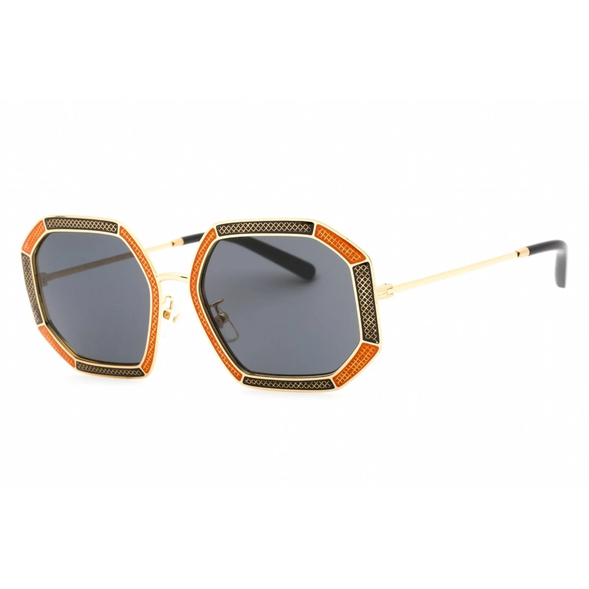 Tory Burch Women's Sunglasses - Patterned Gold Geometric Full Rim | 0TY6102 335387