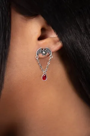 Vamp Bat Earrings [RED] - Resurrect