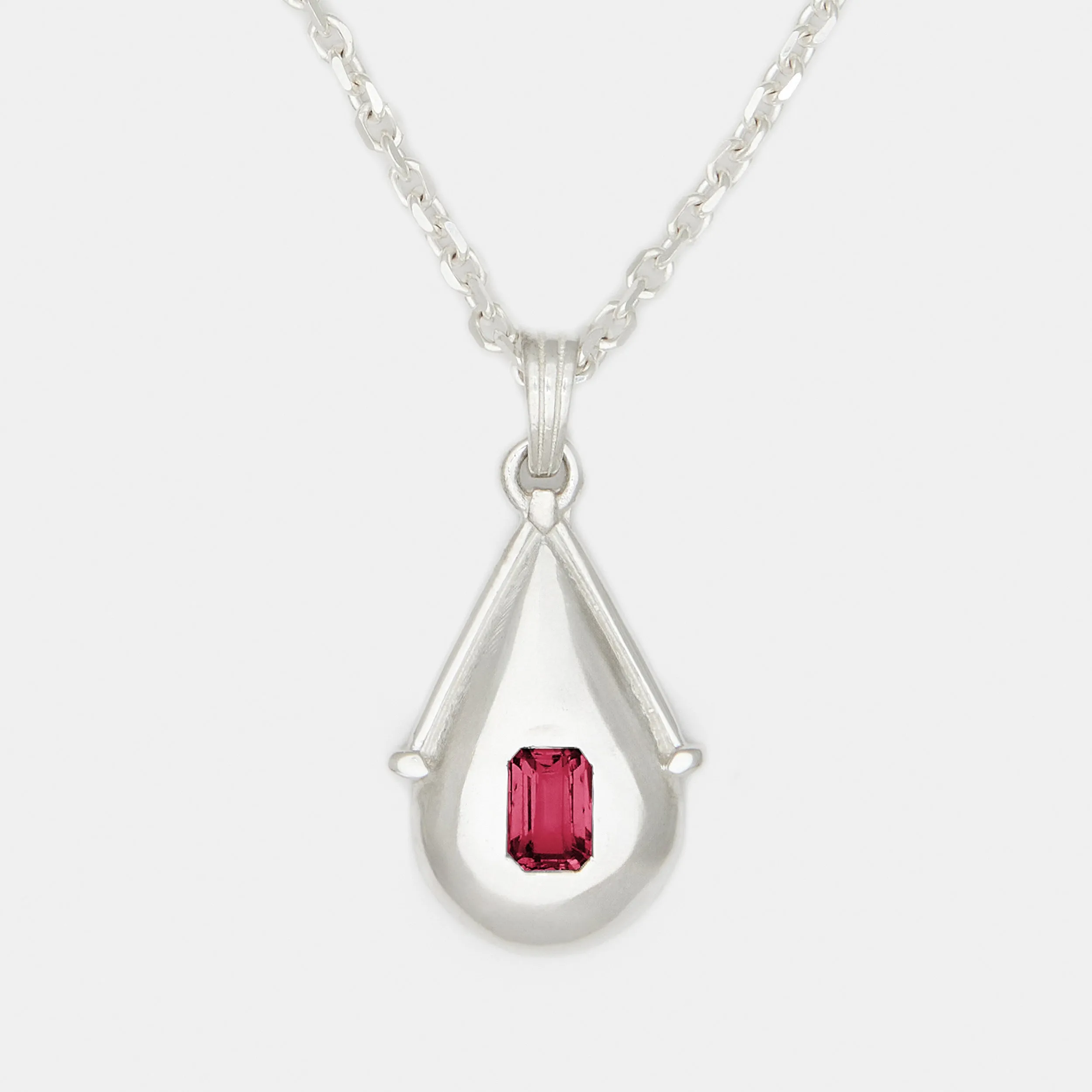 Villa Birthstone Necklace in Silver