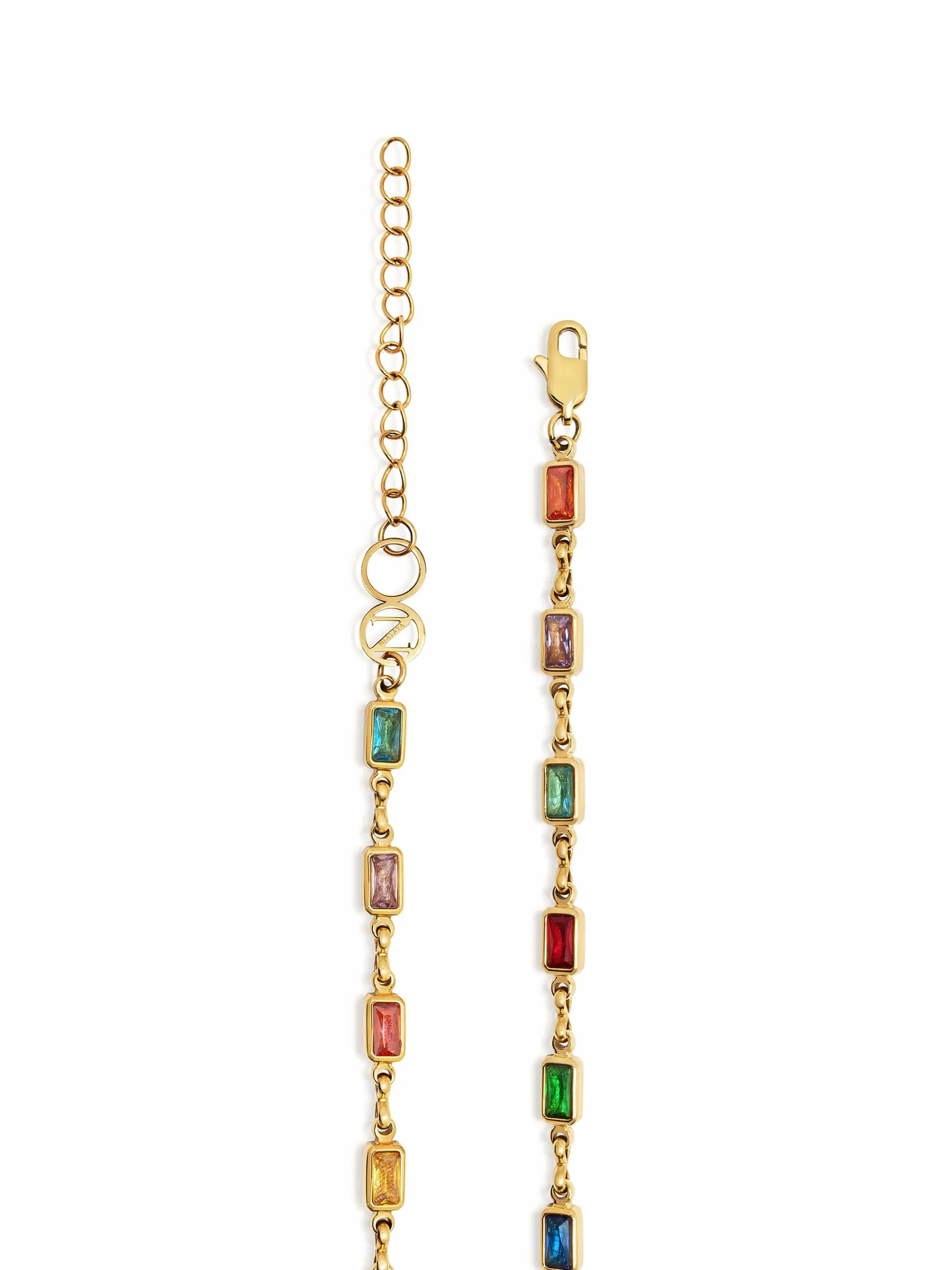 Women's Rectangle Tennis Necklace
