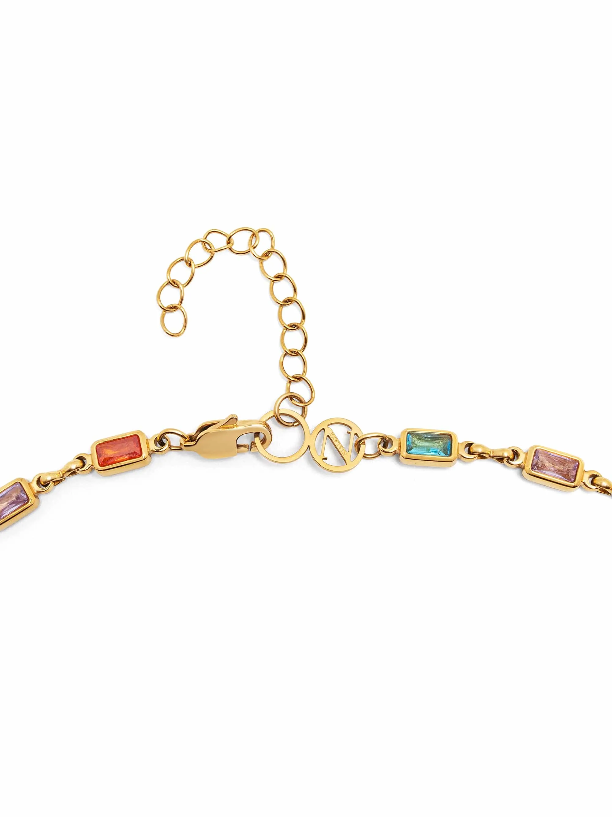 Women's Rectangle Tennis Necklace