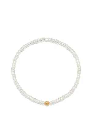 Women's Wristband with Clear Mini Beads