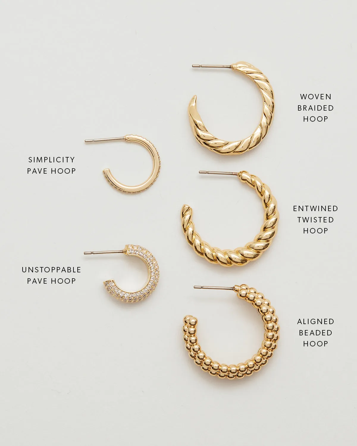 Woven Braided Hoop Earrings