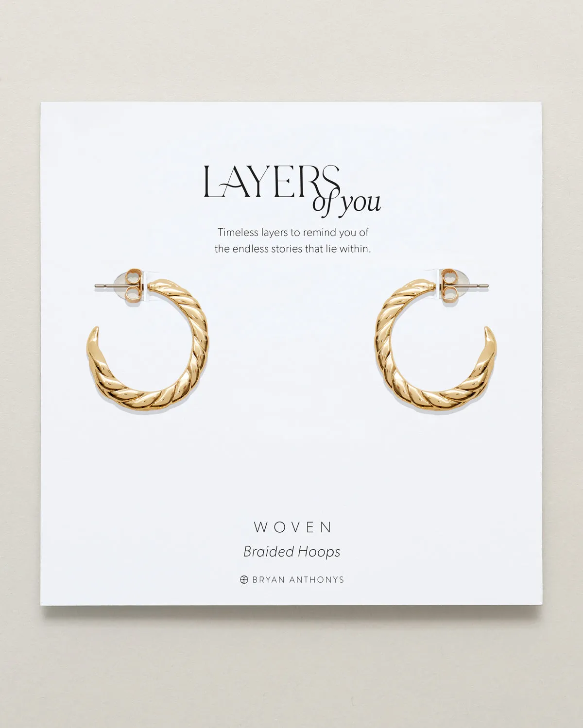 Woven Braided Hoop Earrings