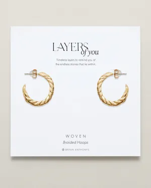 Woven Braided Hoop Earrings