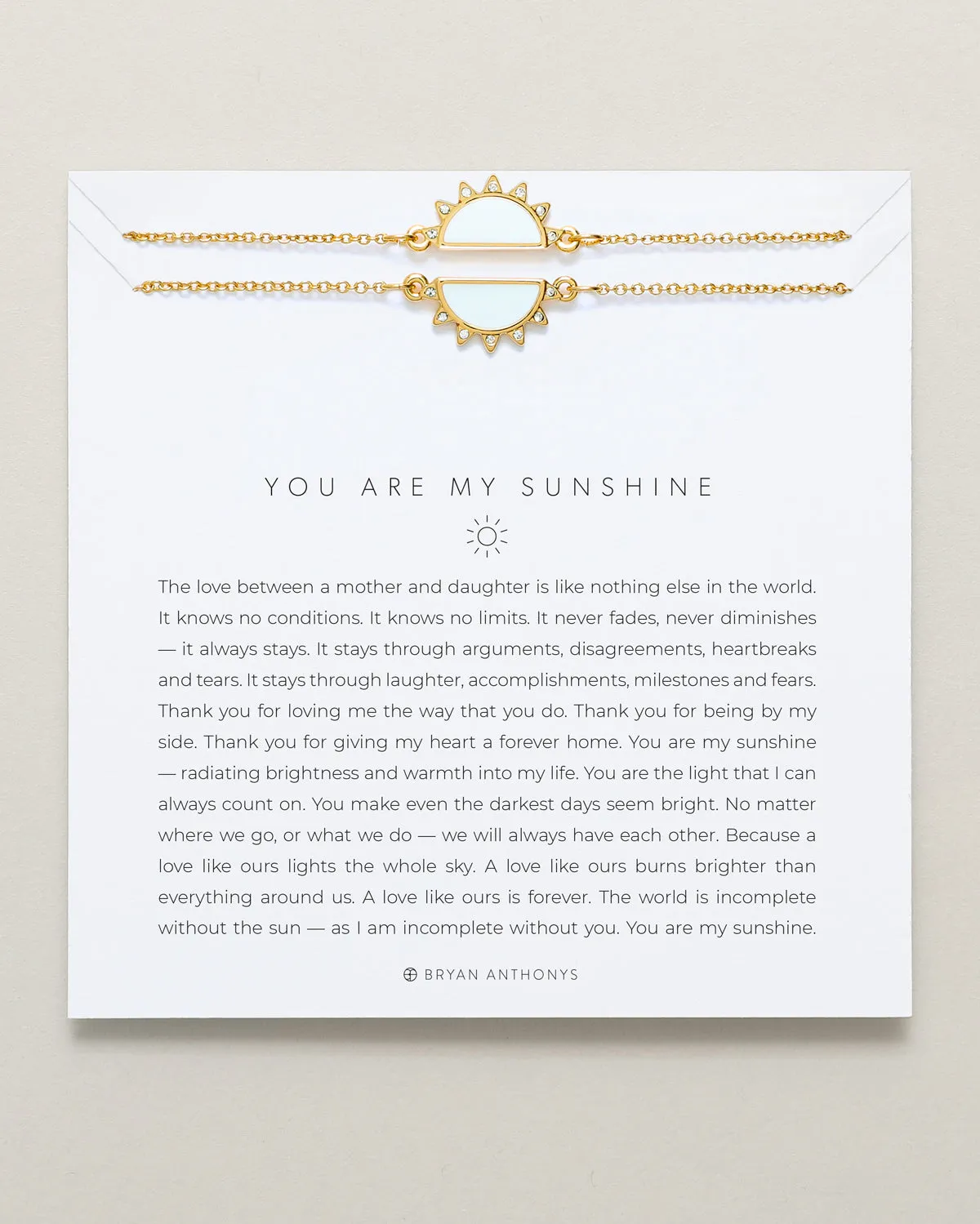 You Are My Sunshine Bracelet Set