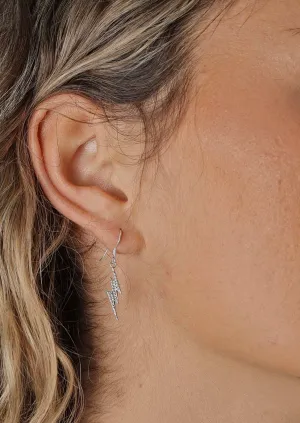 Ziggy Dangly Silver Earrings
